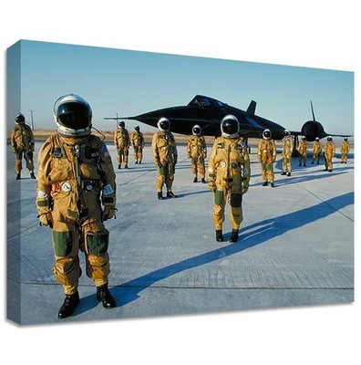 LOCKHEED PILOTS CANVAS LARGE WALL ART blackbird stealth sr-71 photo