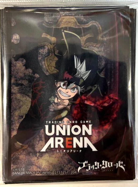 60 Sleeves Black Clover UNION ARENA Official card Sleeves TCG