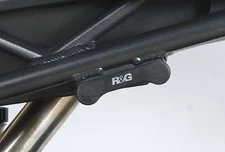 R&G Black Rear Foot Rest Delete Blanking Plates For 06-12 Triumph Daytona 675