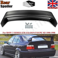 FOR BMW 3 SERIES E36 SALOON COUPE M3 GT STYLE REAR BOOT SPOILER WING MATTE BLACK