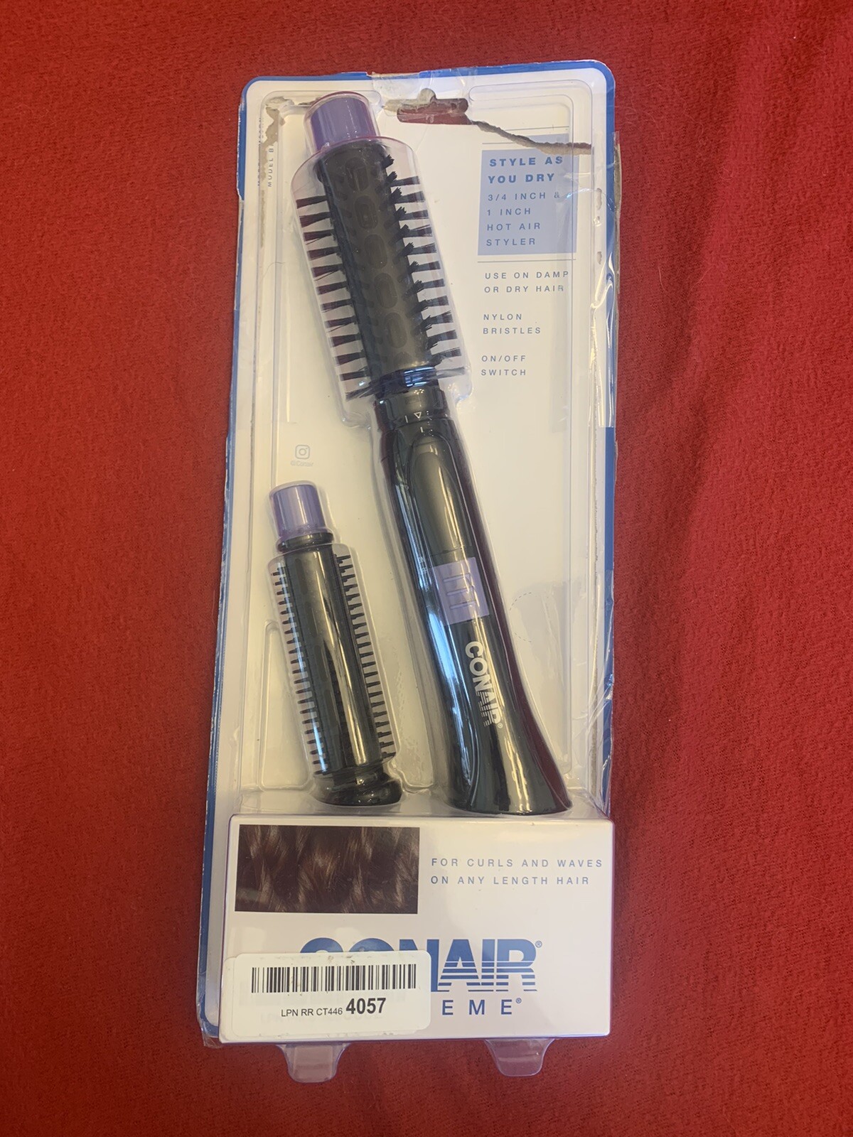 Conair Supreme 2in1 Hot Air Curling Combo, BM20RN, 1" and 0.75", 2 Ct