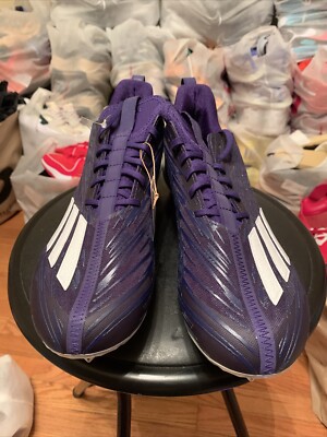 Adidas Adizero Football Cleats Purple White Shoes HP8751  display picture 3