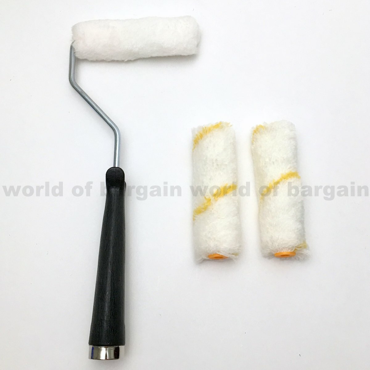 4" inch Mini Paint Roller Handle with 2 Refills Cover Soft 1/2" NAP Reusable eBay