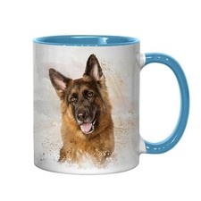 GERMAN SHEPHERD Light Blue Inner Mug | A Great Gift for Any Dog Lover! | AAA 