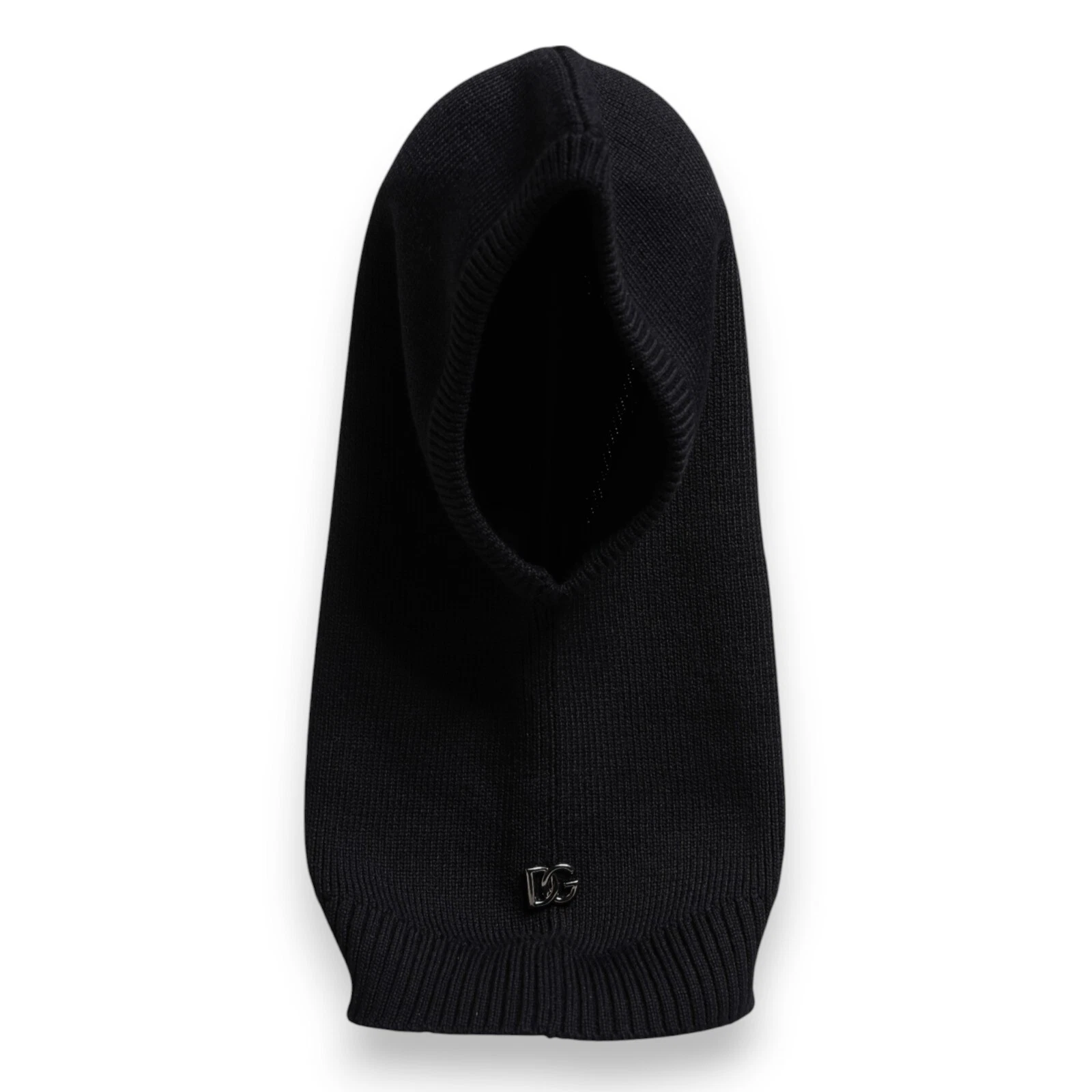 DOLCE & GABBANA Hat Men Black Wool Whole Head Wrap Balaclava One Size RRP 900usd