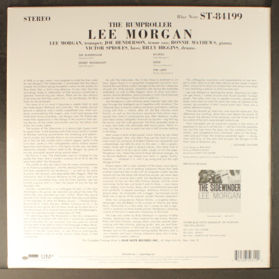 独LP Lee Morgan The Rumproller 0850312 Blue Note /00260 LEE MORGAN - Lee Morgan - The Rumproller LP (Blue Note