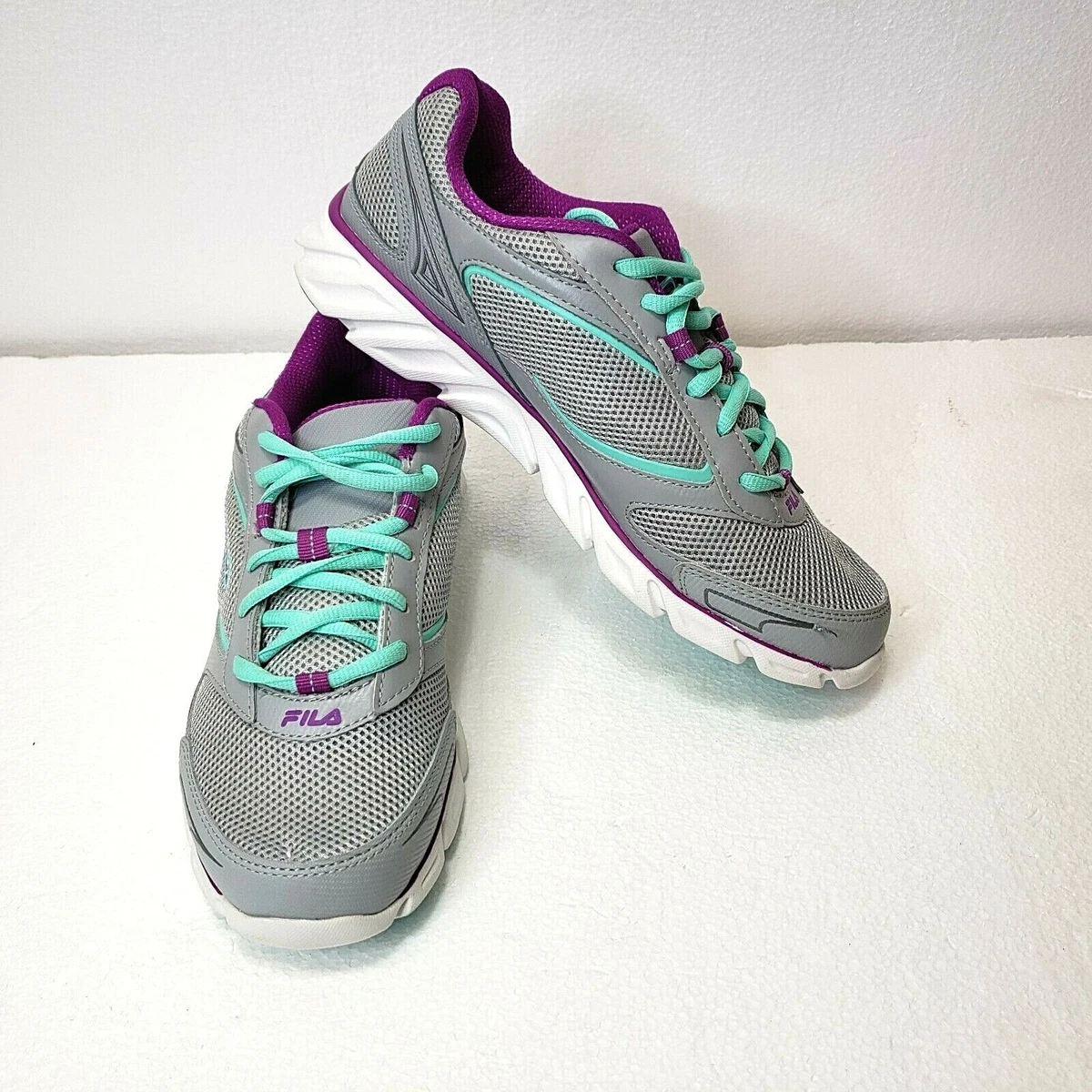 Fila Ancerus 5 Grey teal Purple Woman s Size 9 Running Shoes