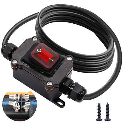 IP67 Waterproof Inline Switch 12V DC 20A 4Pin 2 Position On/Off Toggle ...