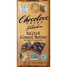 Chocolove 55% Dark Chocolate Bar with Salted Almond Butter Filling