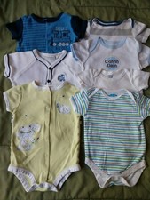 3 Month Baby Boy Mixed Lot of 10 Shirts, Pants and Pajamas: Train Dinosaur Frog 