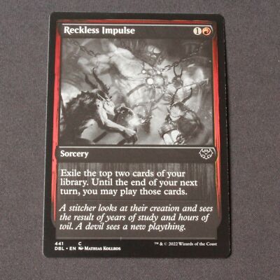 Reckless Impulse 441 MTG Innistrad: Double Feature (DBL) Common NM
