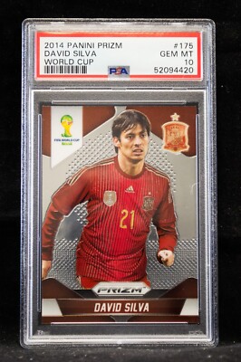2014 Panini Prizm World Cup David Silva #175 PSA 10 Spain | eBay
