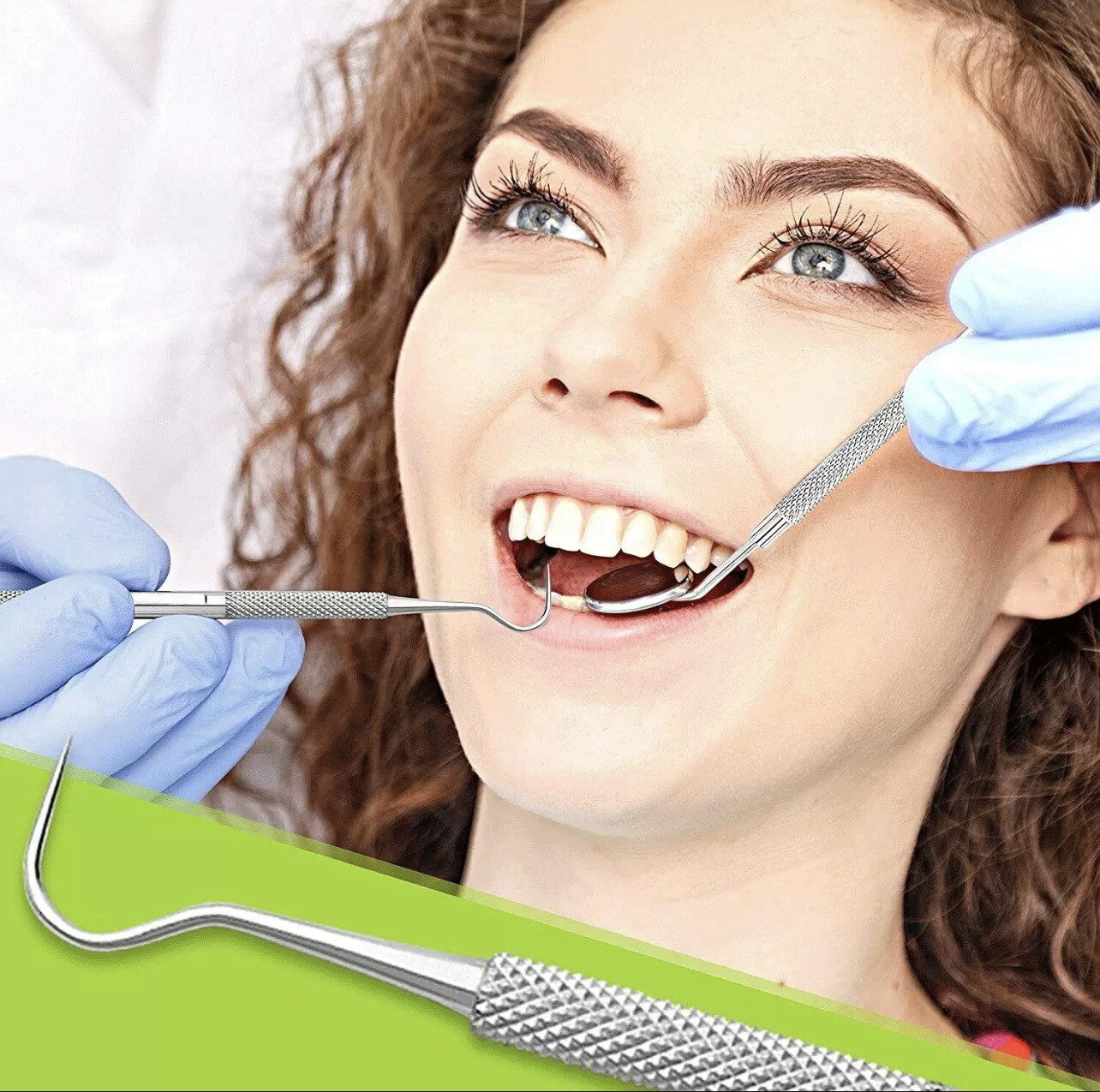 Dental Teeth Cleaning Dentist Scraper Pick Tool Calculus Plaque Floss