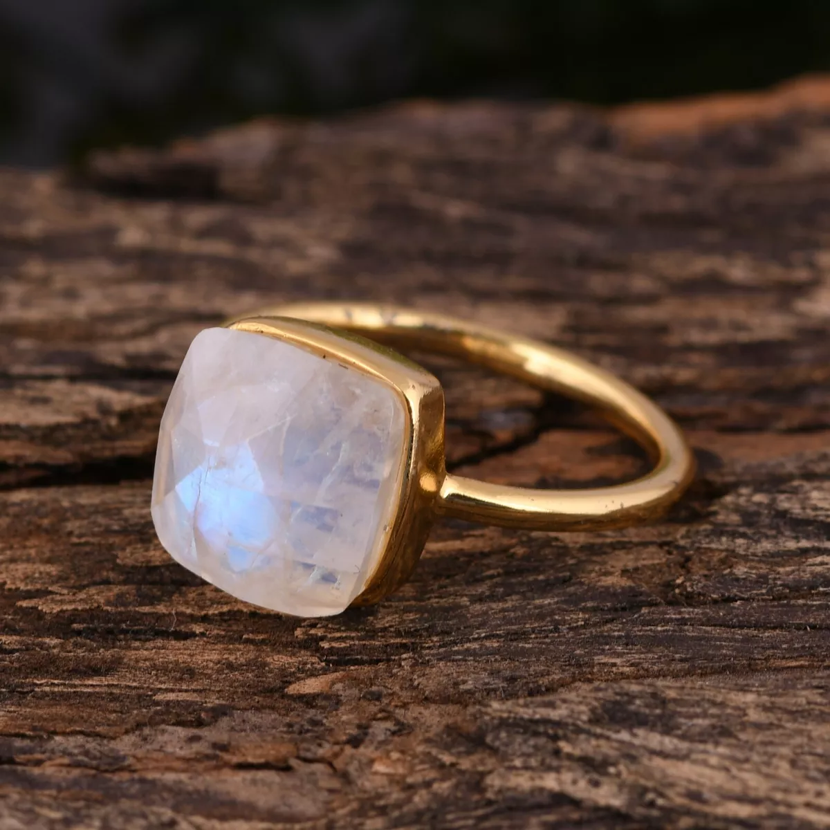 Stackable moonstone shop rings
