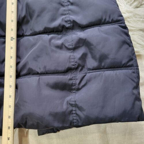 Rachel Roy Women's Quilted Mid-Length Puffer Coat Size Medium Blue No Belt - Picture 8 of 8