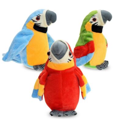 Macaw Talking Bird Toy Walmart Repeat Parrot Talking Birds Moves