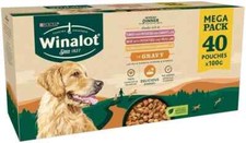 WINALOT Sunday Dinner Mixed in Gravy Wet Dog Food 40x100g 3.87 per kilo