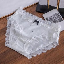 Japanese School Girls Bow Panties Briefs Lace Knickers Sweet Underwear Panty New