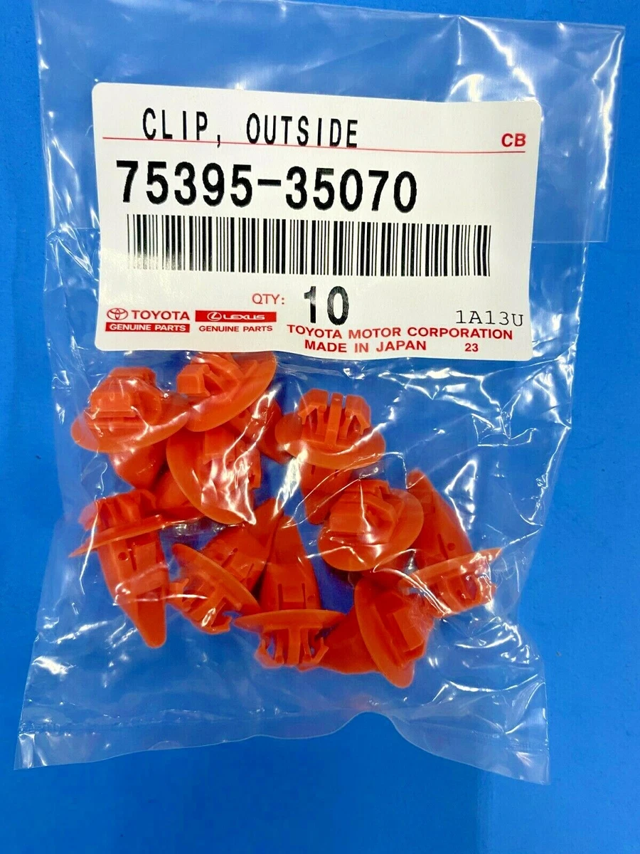10-PC GENUINE TOYOTA 75395-35070 MANY MODELS CLIP O/S MOLDING | eBay