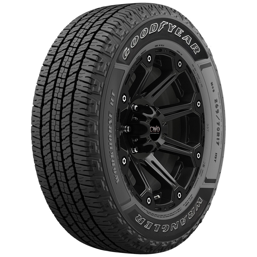 (QTY 4) 245/75R16 Goodyear Wrangler Workhorse HT 111T SL White Letter ...