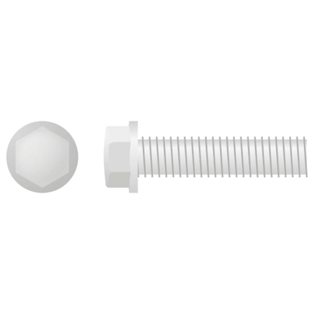 Apico Hex Head Flange Bolt Small M6X1.0X25 8mm 10pk