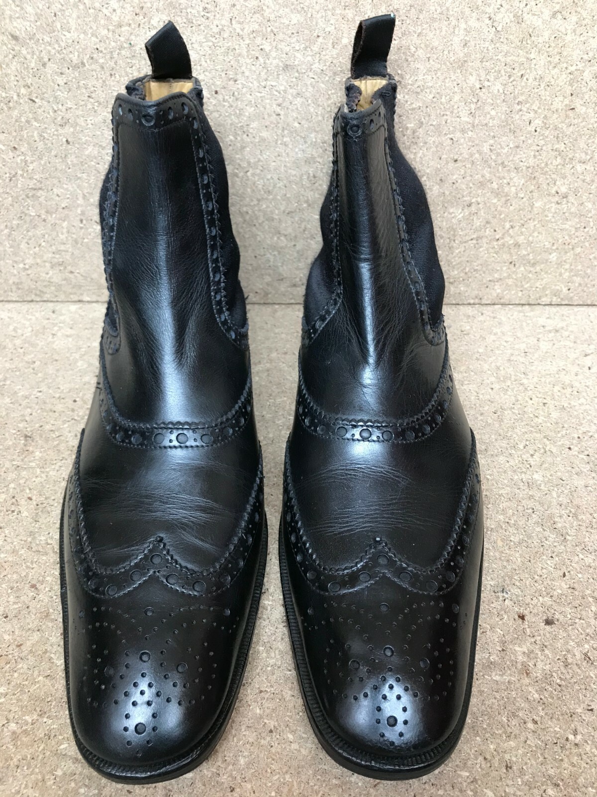 Stivali Yves Saint Laurent Chelsea punta alare neri Made in Italy taglia 40 US 7