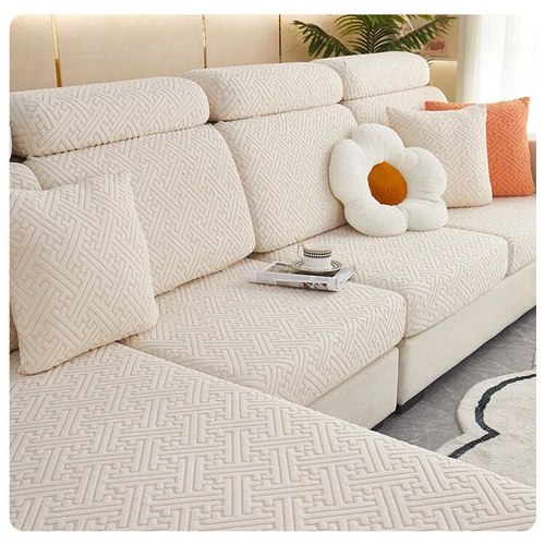 Funda protectora elástica para muebles de sofá de 1/2/3 plazas color liso - Imagen 3 de 39