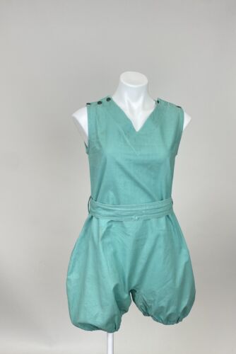 Vintage 1930s Pepperell Suiting Green Athletic At… - image 1