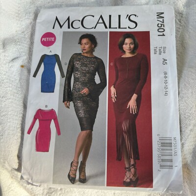 long sleeve bodycon formal dress Bodycon Stretch Dress Sewing Pattern (Sizes XS-4X) main image 1