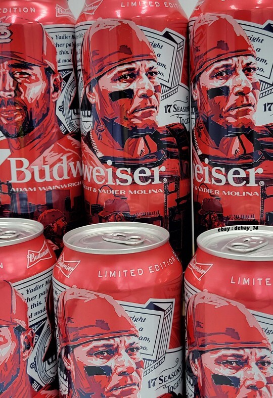 (Limited Edition) Budweiser 25oz cans featuring Waino and Yadi eBay