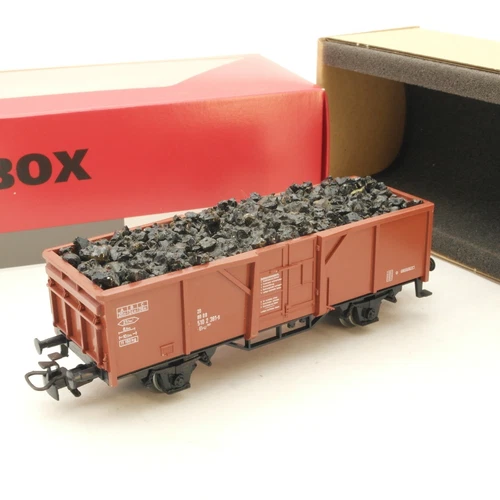 Märklin H0 Hochbordwagen 510 2 381-9 mit Ladung der DB in Au Box RG5195