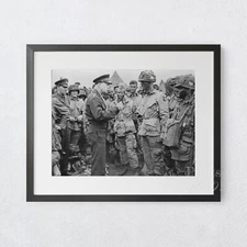 Dwight D Eisenhower On D-Day Premium Art Print