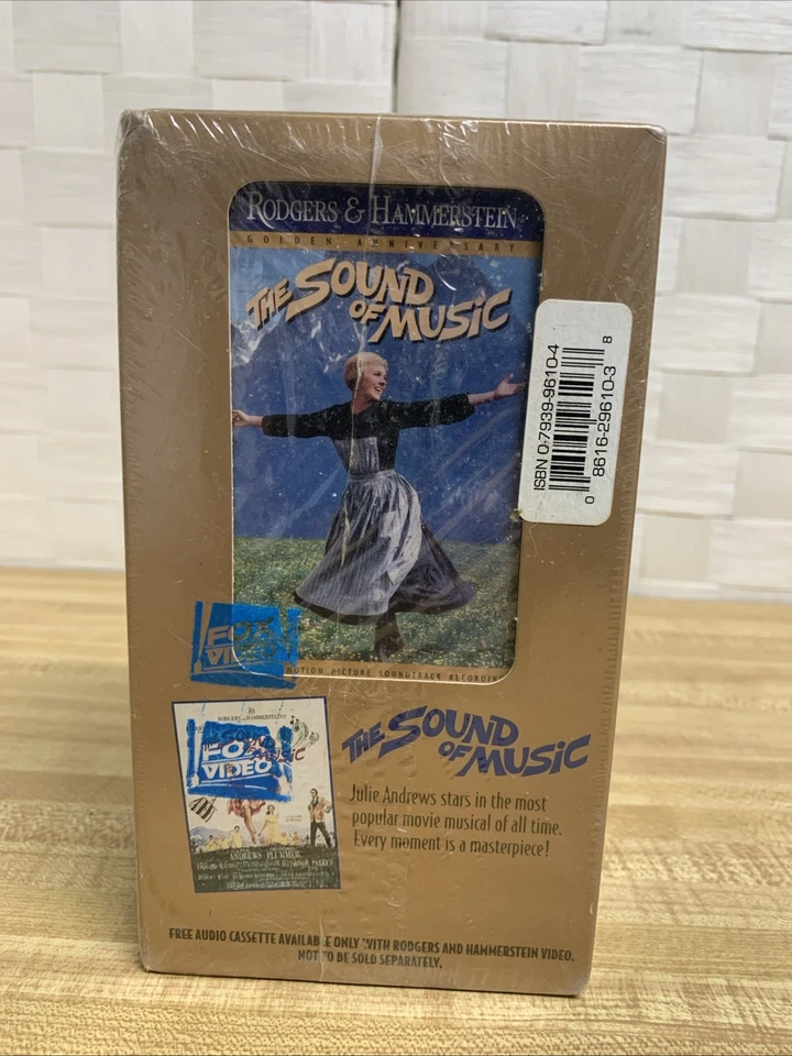 The Sound of Music VHS & Original Motion Picture Soundtrack Cassette Sealed NOS - Image 2 of 4