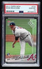 2017 Topps Now Topps Online Exclusive /564 Sean Newcomb #234 PSA 10 GEM MT 8a7