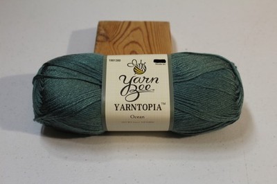 Yarn Bee Yarn, Color: Ocean 4 OZ. each Lot of 3 skeins 100% Acrylic
