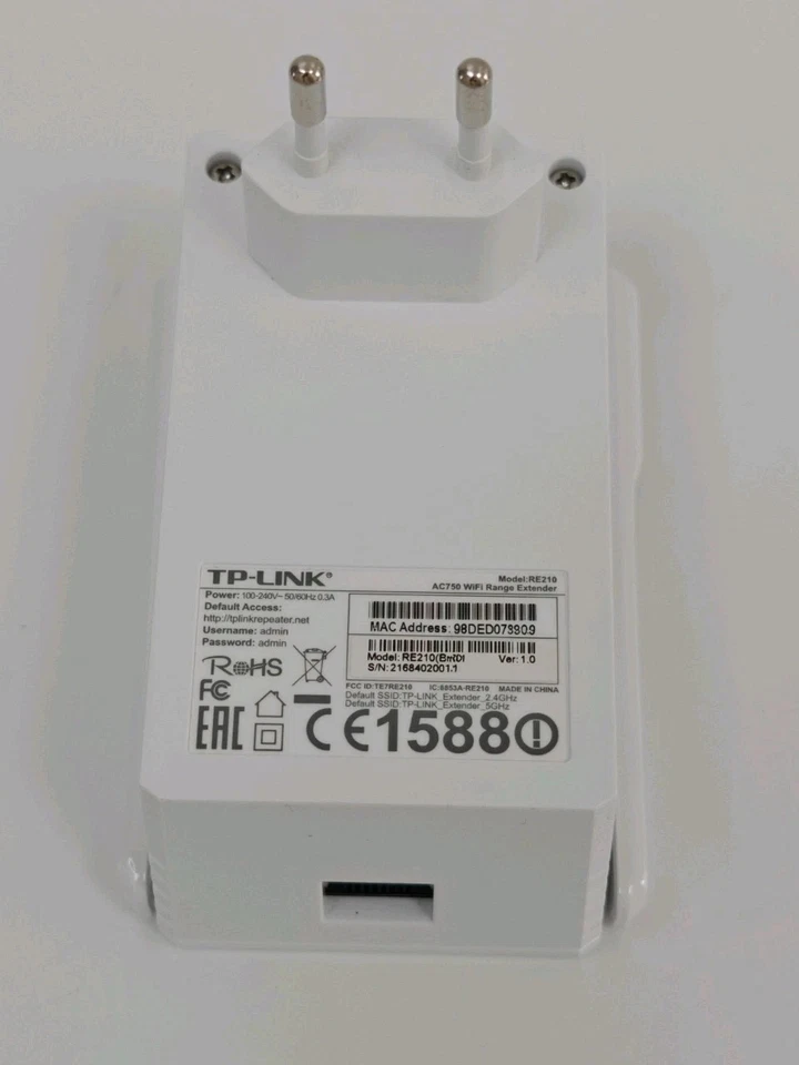 TP-LINK RE-210 AC750 Dual Band Gigabit Wireless Repeater - Bild 3 von 3