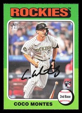 2024 Topps Heritage #263 Coco Montes Colorado Rockies Rookie