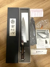 Takamura Hamono Japanese Damascus Gyuto Knife Uchigumo Hana 240mm Very Good