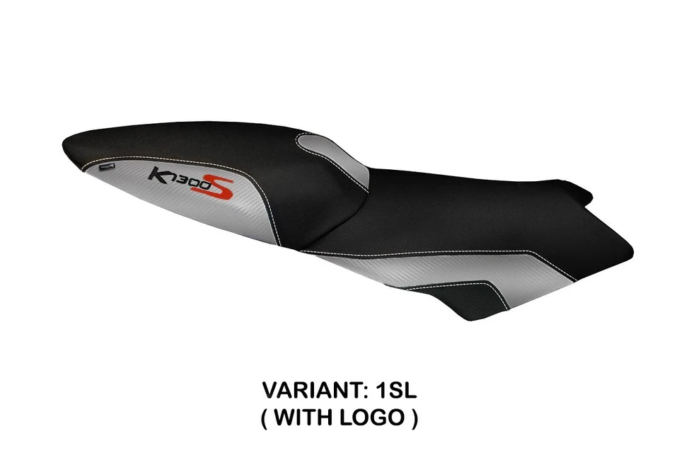 Cubierta de asiento plateada BMW K1300S 2009-2011 2012 2013 2014 2015 2016 Tappezzeria Foto 3 de 4