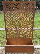 Corten Planter with Corten Screen Perfect for Climbing Plants & Flower 150x 90cm