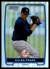 2012 Bowman Draft Picks & Prospects Chrome Refractors Caleb Frare New York