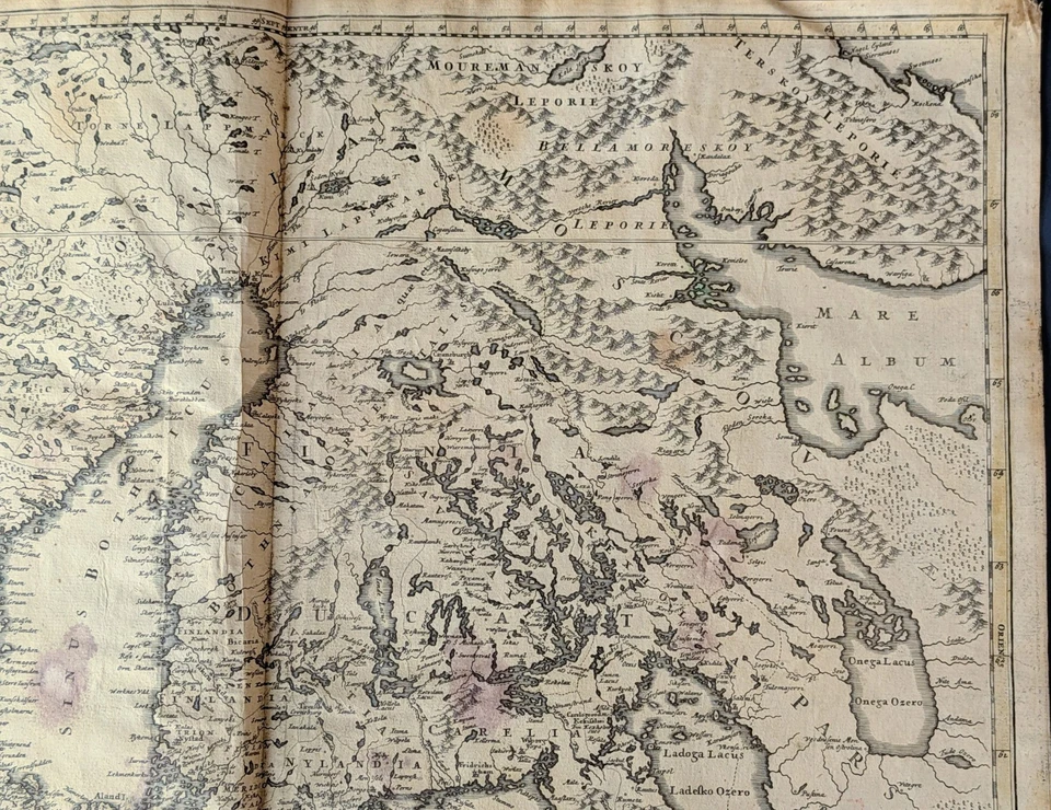 c.1720 Homann Regni Sueciae Map of Sweden Finland Scandinavia Original - Image 4 of 4