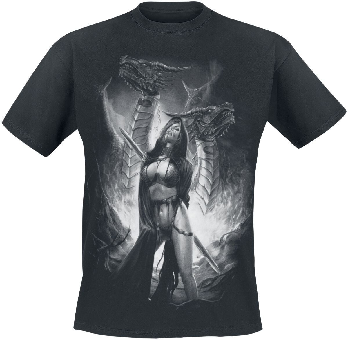 Toxic Angel T-Shirt Herren Guardians schwarz Basics, Horror, Rockwear, Wikinger