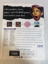 1990s IBM Computers Vintage Print Ad pa33