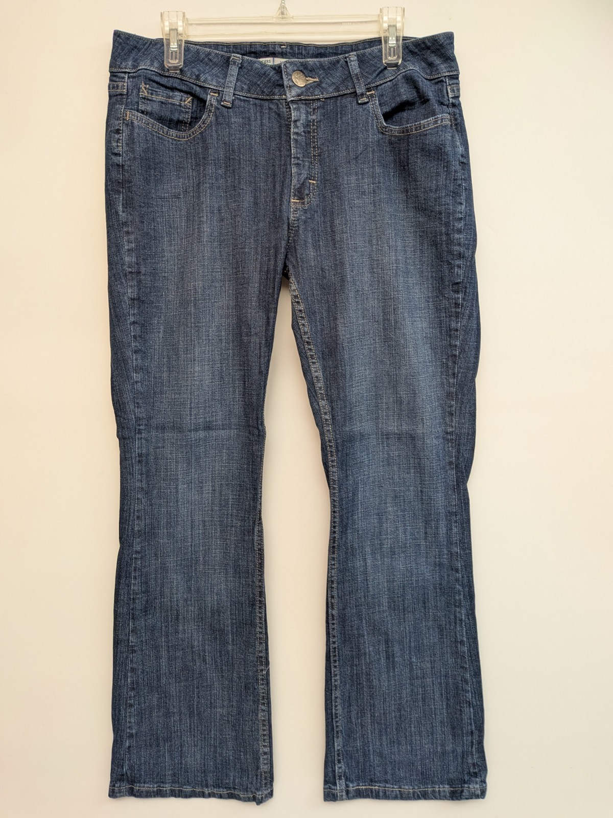 Riders By Lee Jeans Women's Mid Rise Boot Cut Medium Wash Size 14P Stretch Fit