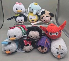 Disney Tsum Tsum Mini Plush Lot 12 Mickey Friends Big Hero 6 Frozen Dumbo 5 Tags