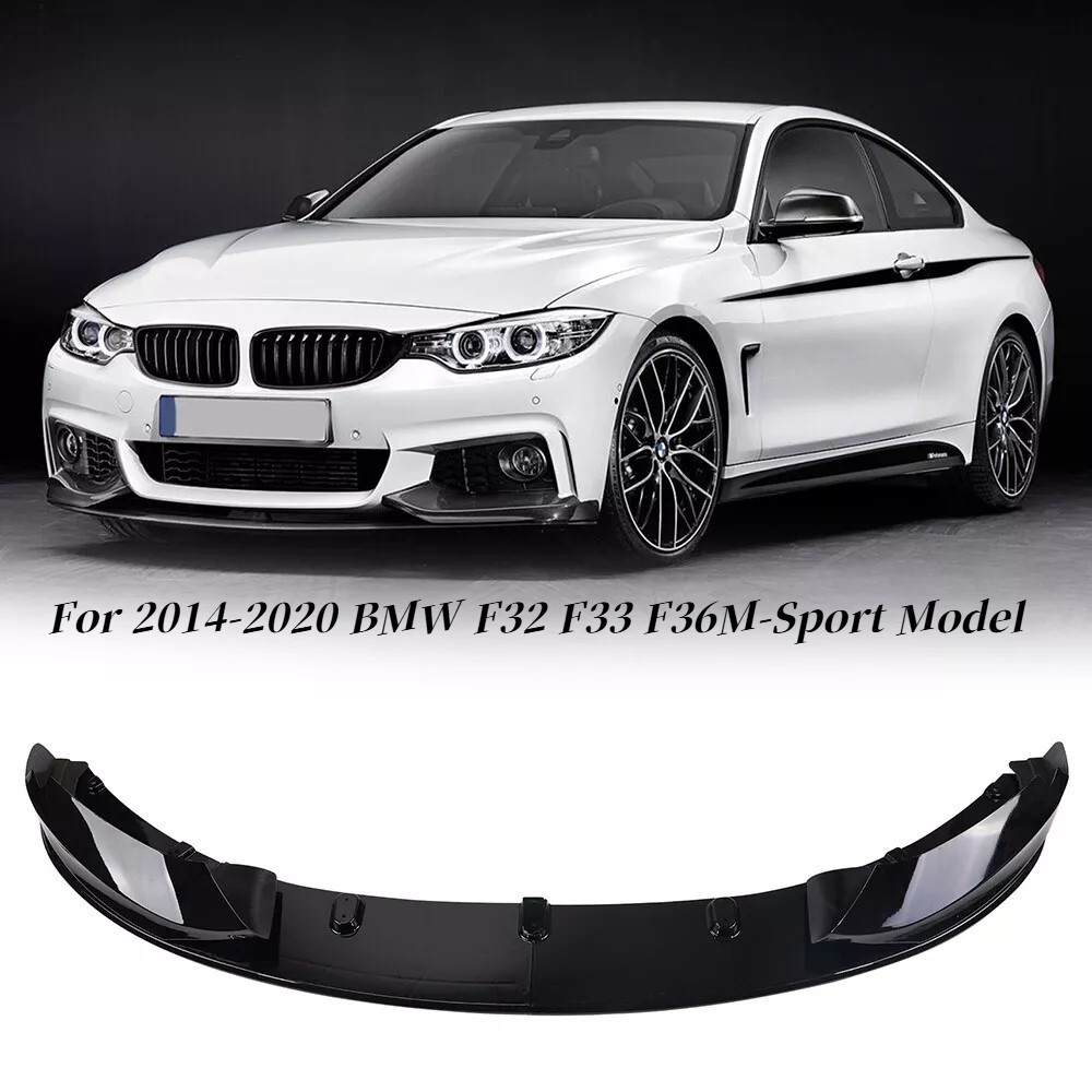 For 14-20 BMW F32 F33 F36 M Sport Gloss Black Performance Front Lip Splitter Kit