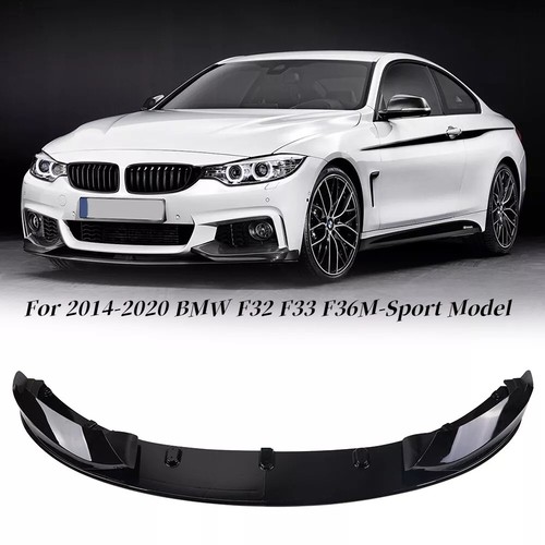 For 14-20 BMW F32 F33 F36 M Sport Gloss Black Performance Front Lip Splitter Kit