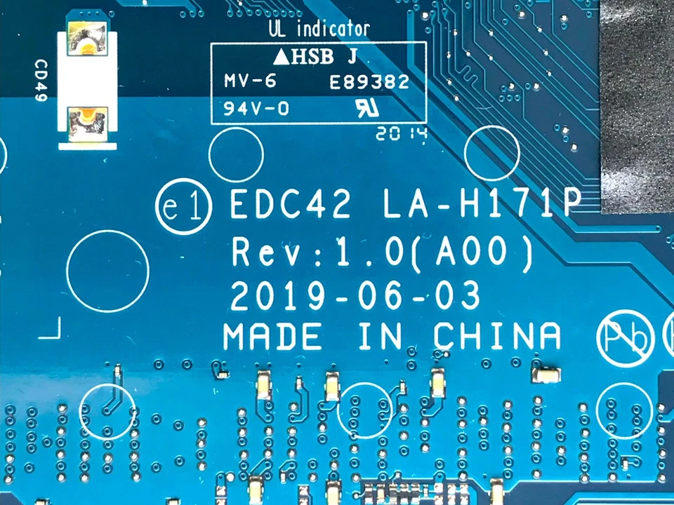 Dell Latitude 5401 Intel Core i5-9300H 2.40GHz Motherboard  EDC42 LA-H171P 01N8Y - Image 4 of 4