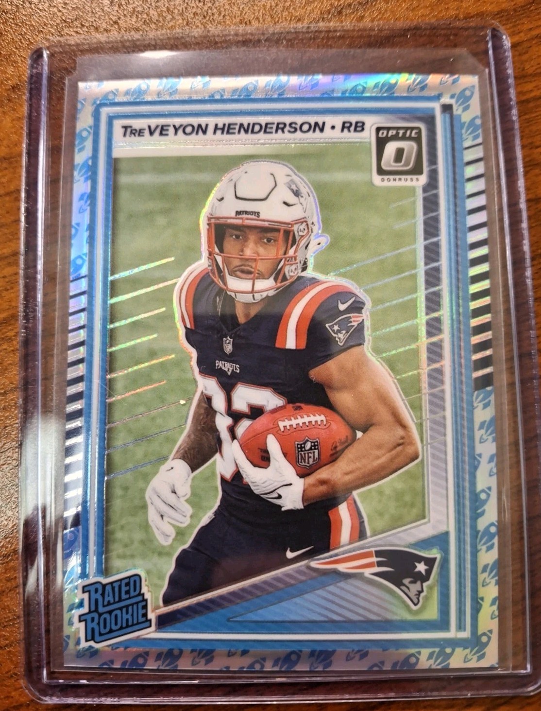 2025 Panini Optic Football Rated Rookie TreVeyon Henderson #248 Rocket Emoji SSP